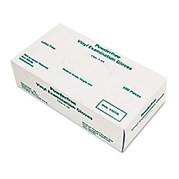 MCR Safety 5010L 5 mil Medical Grade Disposable Vinyl Gloves - Large, White (100/Box)