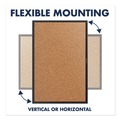  | Quartet 2303B 36 in. x 24 in. Classic Series Cork Bulletin Board - Tan Surface, Black Aluminum Frame image number 5