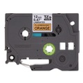 Tapes | Brother P-Touch TZEB31CS 0.47 in. x 26.2 ft. TZe Laminated Removable Label Tapes - Black on Orange image number 2