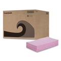 Paper Towels and Napkins | Boardwalk BWK-N8140 12 in. x 21 in. Foodservice Wipers - Pink/White (200/Carton) image number 0