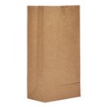 Just Launched | Ross & Wallace Paper Products 100308500PK/BL 6 in. x 3.88 in. x 12.5 in. #8 Size Grocery Paper Bags - Kraft (500/Bundle) image number 0