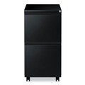 Office Carts & Stands | Alera ALEPBFFBL 2 Legal/Letter Size Left or Right 14.96 in. x 19.29 in. x 27.75 in. Pedestal File Drawer with Full-Length Pull - Black image number 1