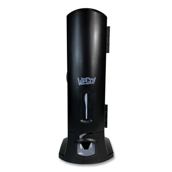  | Wego 56101100 WeGo 10.22 in. x 12.5 in. x 23.75 in. Utensils Dispenser - Black