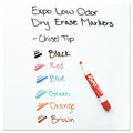 Washable Markers | EXPO 80556A Broad Chisel Tip Low-Odor Dry Erase Marker and Organizer Kit - Assorted Colors (6/Set) image number 4