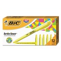 Just Launched | BIC BL11 YEL Brite Liner Chisel Tip Highlighter - Fluorescent Yellow Ink/Yellow/Black Barrel (1-Dozen) image number 0