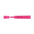 Highlighters | Universal UNV08865 Fluorescent Ink Chisel Tip, Desk Highlighters - Pink (1 Dozen) image number 2