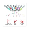 Pens | Universal 39725 0.7 mm. Medium Comfort Grip Retractable Gel Pen - Assorted Ink and Barrel Colors (1-Set) image number 4