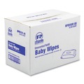 Hand Wipes | AmerCareRoyal RPBWUR-80 8 x 7 Baby Wipes Refill Pack - Unscented/White (960/Carton) image number 4
