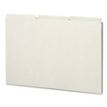 File Folders | Smead 52334 1/3-Cut Tab 8.5 in. x 14 in. Recycled Blank Top Tab File Guides - Green (50/Box) image number 2