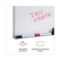 White Boards | Universal UNV43624 48 in. x 36 in. Melamine Dry Erase Board with Aluminum Frame - White Surface image number 1