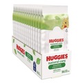Hand Wipes | Huggies 40706 6.6 in. x 6.86 in. Natural Care Sensitive Baby Wipes - Unscented, White (16/Pack) image number 1