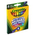Arts & Crafts Supplies | Crayola 523280 Ultra-Clean Washable Crayons - Large (8/Box) image number 1