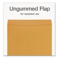 Envelopes & Mailers | Quality Park QUA42356 17 in. x 22 in. Fold Flap Closure, Kraft Envelope - Jumbo, Brown Kraft (25/Pack) image number 3