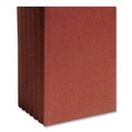 File Folders | Smead 71144 5.25 in. Expansion Letter Size Straight Tabs 1 Section Elastic Cord Closure Redrope End Tab Wallets - Redrope (10/Box) image number 2