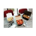 Food Trays, Containers, and Lids | Pactiv Corp. NOB03B 66 oz 6.5 x 4.5 x 3.25 EarthChoice OneBox Paper Box - Black (160/Carton) image number 4