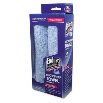 PRODUCTS | Endust for Electronics 11421 15 in. x 15 in. Large-Sized Microfiber Towels - Unscented Blue (2/Pack)