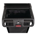 Cleaning Carts | Rubbermaid Commercial 2202530 10.5 in. x 16.8 in. x 33 in. 30 Gallon Fabric Cleaning Cart Bag for Rubbermaid Commercial Housekeeping and Janitorial Carts - Black (4/Carton) image number 3