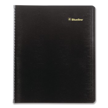 Blueline C1512.81T 16-Month: Sept 2025 to Dec 2026 11 in. x 9.06 in. Plan and Link Monthly Planner - Black Cover