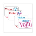 Labels | C-Line 97004 3 in. x 2 in. Time's Up! Self-Expiring One-Day Visitor Badges - White (100/Box) image number 1