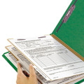 File Folders | Smead 19033 Six SafeSHIELD Fasteners 2 Dividers Legal Size Six-Section Pressboard Top Tab Classification Folders - Green (10/Box) image number 7