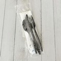 Cutlery | Boardwalk BWKCOMBO6KIT 6-Piece Fork/Knife/Napkin/Pepper/Salt/Spoon Cutlery Kit - Black (250/Carton) image number 3