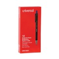Pens | Universal UNV15521 0.7 mm Retractable Fine Ballpoint Pen - Blue (1 Dozen) image number 0
