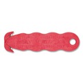 Just Launched | San Jamar KK403 Klever Kutter 1 in. Blade 4 in. Plastic Handle 3 Razor Blades Safety Cutter - Red (3/Pack) image number 0