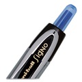 Pens | uni-ball 61256 Signo 207 0.5 mm Retractable Gel Pen - Blue Ink/Smoke/Black/Blue Barrel/Fine (1-Dozen) image number 4