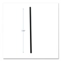 Cutlery | Boardwalk BWKJSTUW775BK 7.75 in. Polypropylene Jumbo Straws - Black (12500/Carton) image number 5