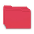 File Folders | Smead 10267 1/3-Cut Tabs Assorted Letter Size 0.75 in. Expansion Interior File Folders - Red (100/Box) image number 2