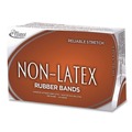 Rubber Bands | Alliance 37176 1 lbs. Box Size 117B 0.04 in. Gauge Non-Latex Rubber Bands - Orange (1-Box) image number 1