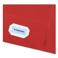 Report Covers & Pocket Folders | Avery 47989 40 Sheet Capacity 11 in. x 8.5 in. Two-Pocket Folder - Red (25/Box) image number 3
