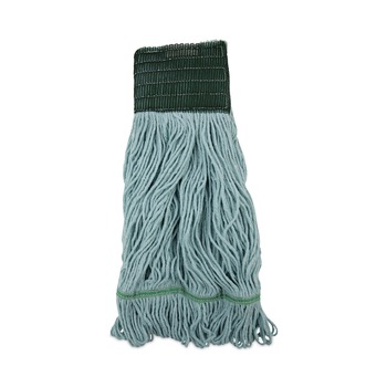 Boardwalk BWK1400MCT EchoMop with Looped-End Synthetic/Cotton Wet Mop Head - Medium, Blue (12/Carton)