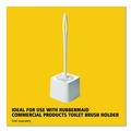 Cleaning Brushes | Rubbermaid Commercial FG631000WHT 10 in. Handle Toilet Bowl Brush - White image number 4