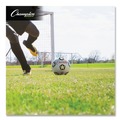 Breakroom Supplies | Champion Sports SRB5 No. 5 Size Rubber Sports Ball For Soccer - White/Black image number 5