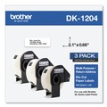 Labels | Brother DK12043PK 0.66 in. x 3.4 in. Die-Cut Multipurpose Labels - White (3-Rolls/Pack) image number 0