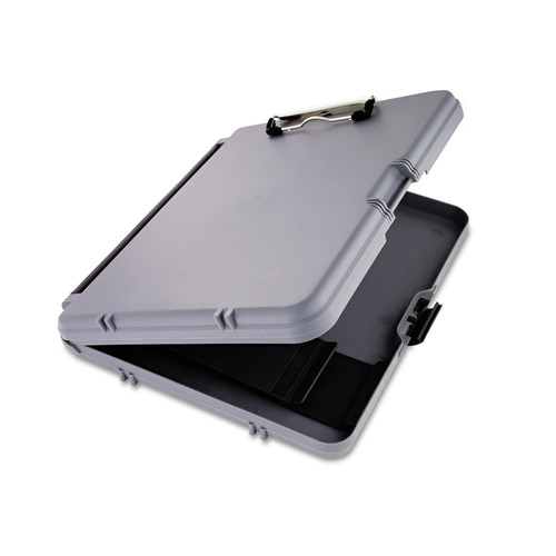 Clipboards | Saunders 00470 WorkMate 0.5 in. Clip Capacity Storage Clipboard, Holds 8.5 x 11 Sheets - Charcoal/Gray image number 0