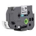 Labels | Brother P-Touch TZEFX251 0.94 in. x 26.2 ft. TZe Flexible Tape Cartridge for P-Touch Labelers - Black on White image number 1