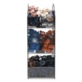 Linen and Table Accessories | Vertiflex Commercial Grade VFCT-18 6.13 in. x 8 in. x 18 in. 6-Compartment Compact Condiment Organizer - Black image number 4