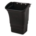 Cleaning Carts | Rubbermaid Commercial FG335388BLA 8 Gallon Rectangular Optional Utility Cart Refuse/Utility Bin - Black image number 0