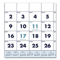 Bulletin Boards | House of Doolittle 3648 14-Month: Dec 2025 to Jan 2027 23.5 in. x 12 in. Horizontal Orientation Recycled Three-Month Format Wall Calendar - White Sheets image number 1