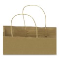 Food Service | Cosco 091566 12 in. x 6.5 in. x 17 in. Premium Shopping Bag - Brown (50/Box) image number 2