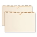 File Folders | Smead 78278 Legal Size K-Style Fasteners Punched Replacement Pressboard Mortgage File Dividers - Manila (12/Box) image number 0