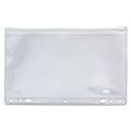 Binders | Angler's ANG51 6 in. x 9.5 in. 2- to 7-Hole Punched Zip-All Ring Binder Pocket - Clear image number 0