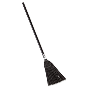 BROOMS | Rubbermaid Commercial FG253600BLA Lobby Pro Synthetic-Fill 37-1/2 in. Broom - Black