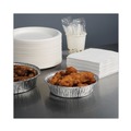  | Boardwalk BWKROUND7 7 in. x 1.46 in. 24 oz. Round Aluminum To-Go Containers - Silver (500/Carton) image number 7
