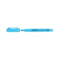 Highlighters | Universal UNV08854 Chisel Tip Fluorescent Blue Ink Blue Barrel Pocket Highlighters (1 Dozen) image number 4
