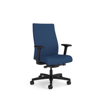 HON HONI2U2ASX04NTK Ignition 2.0 17 to 21.5 Seat Height Vinyl Upholstered Mid-Back Task Chair - Elysian Seat/Back/Black Base