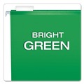 File Folders | Pendaflex 04153 1/5 BGR 1/5-Cut Tabs Colored Reinforced Hanging Legal Folders - Bright Green (25/Box) image number 6