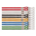 Label & Badge Holders | Champion Sports 126ASST 20 in. Long Metal J-Hook Fastener Lanyard - Assorted Colors (1-Dozen) image number 0